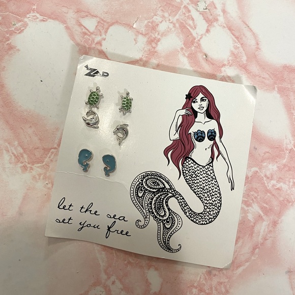 FREE GIFT - Surgical steel ocean animal earrings - Picture 1 of 4